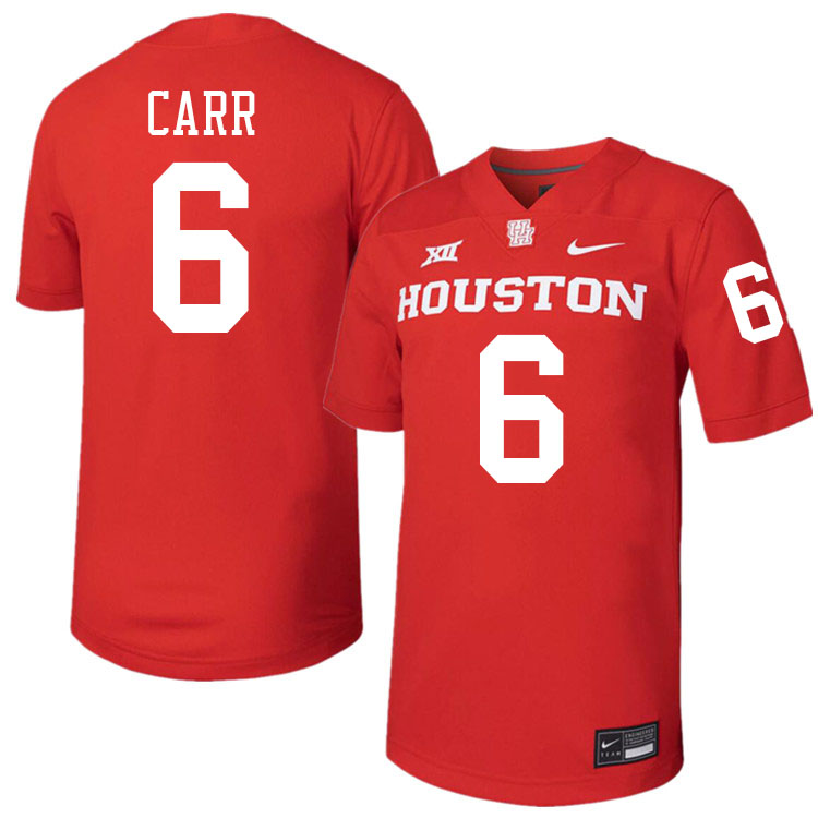 Maliq Carr Houston Jersey,Houston Cougars #6 Maliq Carr Jersey Youth College Uniforms-Red